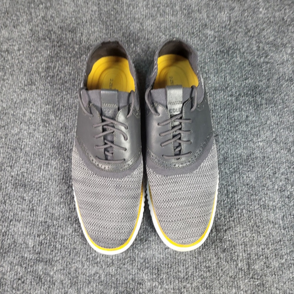Cole Haan 2.Zerogrand Laser Wingtip Oxford Grey Yellow C25308 Mens 9M